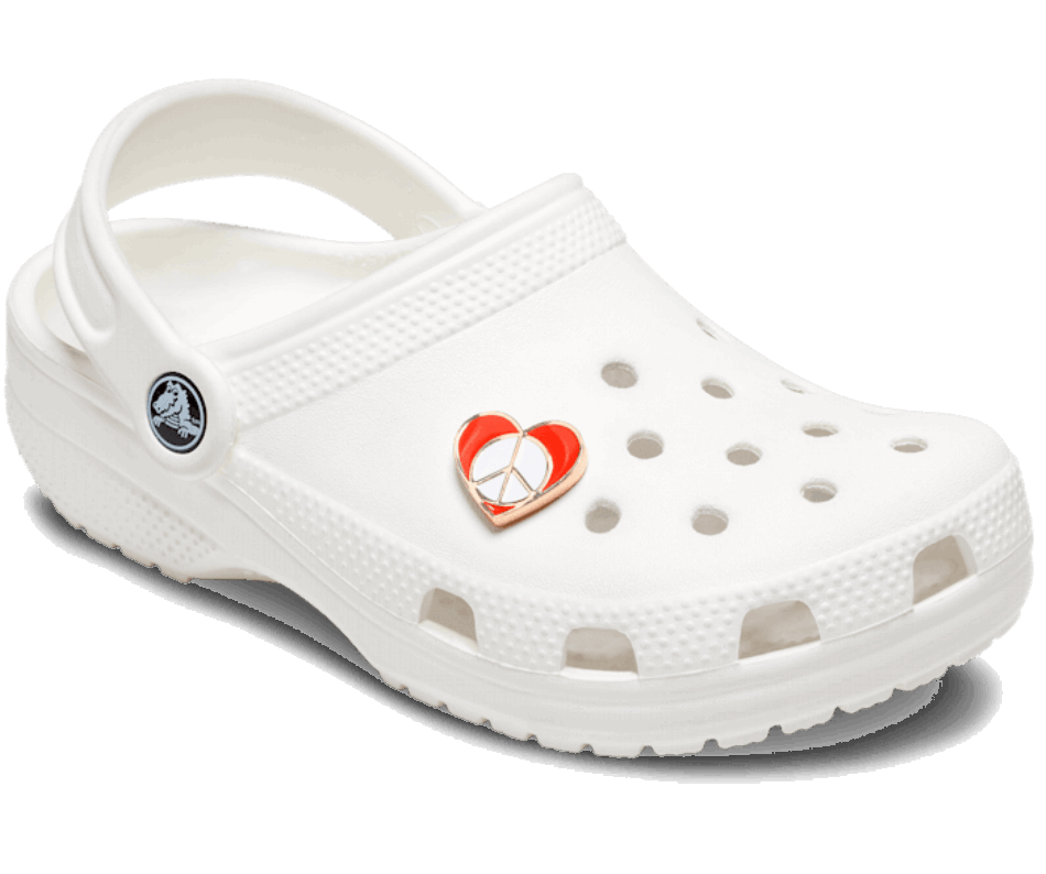 Crocs Segno Di Pace Nel Cuore