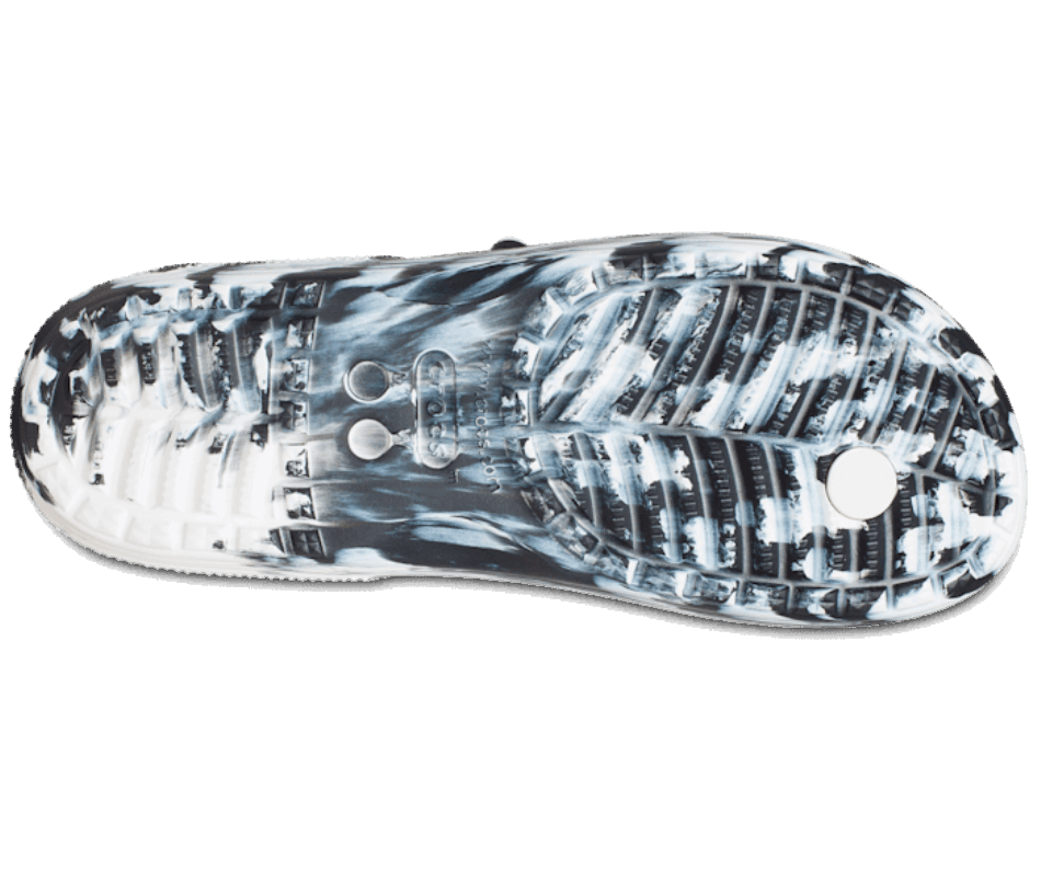 Crocs Classico Marmo Flip Nero-bianco